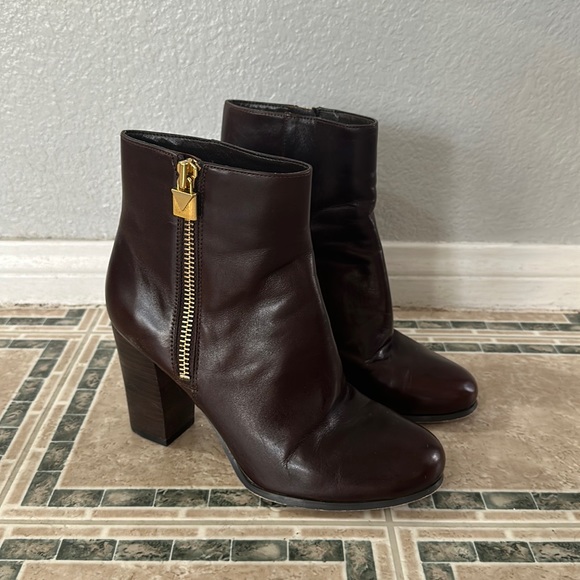 Michael Kors Alane Leather Flex Bootie In Barolo - Picture 2 of 9